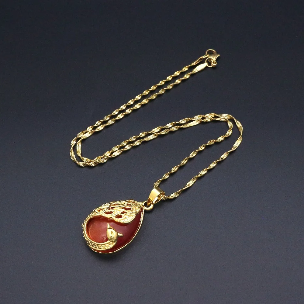 JSBAO New Arrival Red/Green Opal Stone Pendant Peacock Necklace Fashion Stainless Steel & Copper Gold Necklace For Women Jewelry
JSBAO New Arrival Red/Green Opal Stone Pendant Peacock Necklace Fashion Stainless Steel & Copper Gold Necklace For Women Jewelry