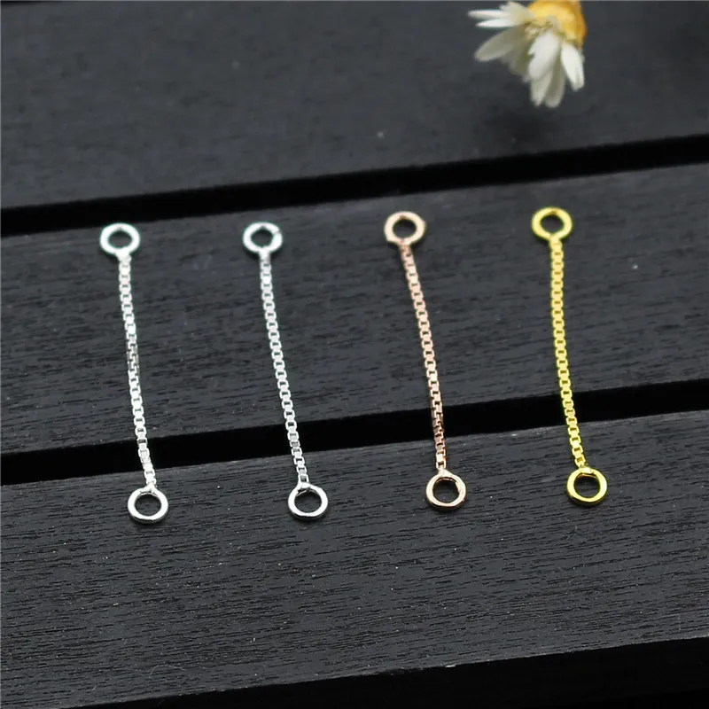 2pcs/lot 100% 925 Sterling Silver Earring Wire Connector Chains 25mm Length Dangle Ear Extension Chains DIY Fine Jewelry Making
2pcs/lot 100% 925 Sterling Silver Earring Wire Connector Chains 25mm Length Dangle Ear Extension Chains DIY Fine Jewelry Making