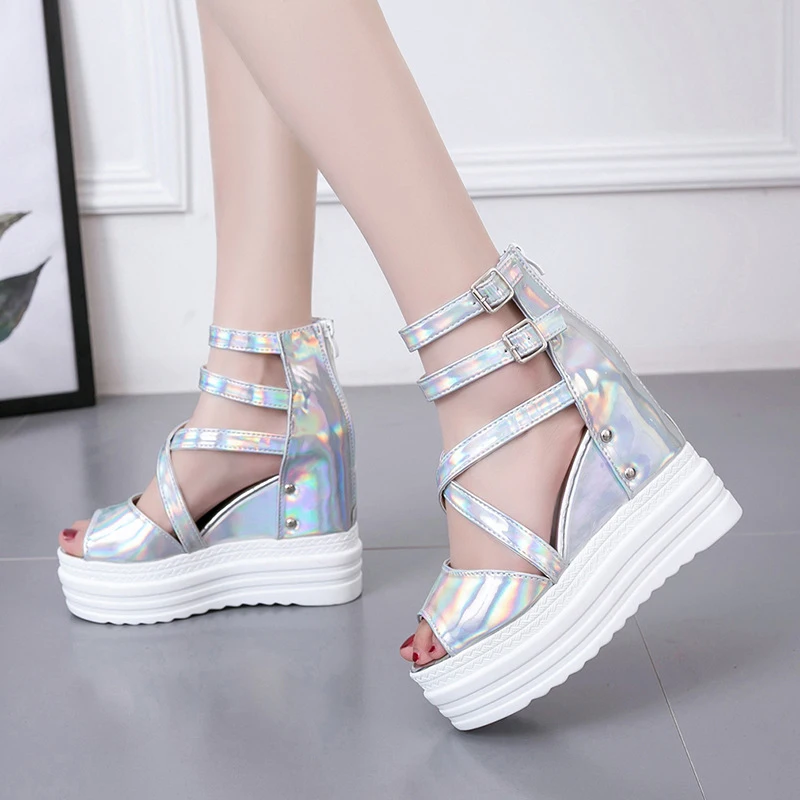 Women's Platform Sandals 2019 Summer Fashion Leather Wedges Shoes For Women Gladiator Sandals Super High Heels 12cm Summer Shoes
Women's Platform Sandals 2019 Summer Fashion Leather Wedges Shoes For Women Gladiator Sandals Super High Heels 12cm Summer Shoes
