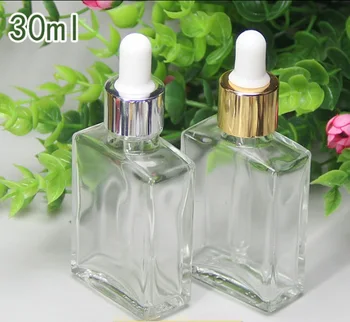 30ml Transparent glass bottles, eye cream glass dropper bottles used in essential oils / lotion / serum
30ml Transparent glass bottles, eye cream glass dropper bottles used in essential oils / lotion / serum