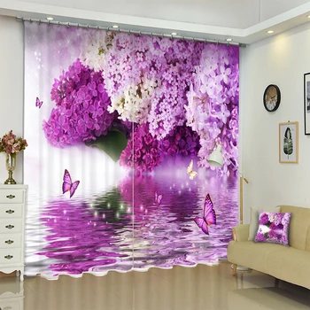 New High Quality Polyester 3D Blackout Curtain Purple Lavender Flowers Pattern Thicken Fabric Bedroom Curtains for Living Room
New High Quality Polyester 3D Blackout Curtain Purple Lavender Flowers Pattern Thicken Fabric Bedroom Curtains for Living Room