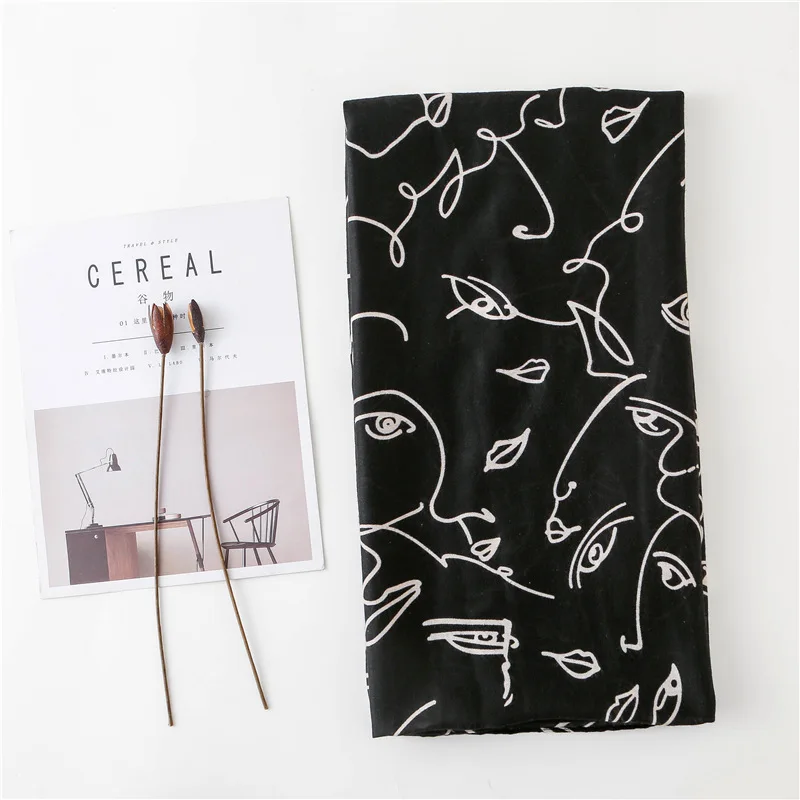 2018 Fashion Abstract Eye Print Scarves And Shawls Women Wrap Hijab Muffler Free Shipping |