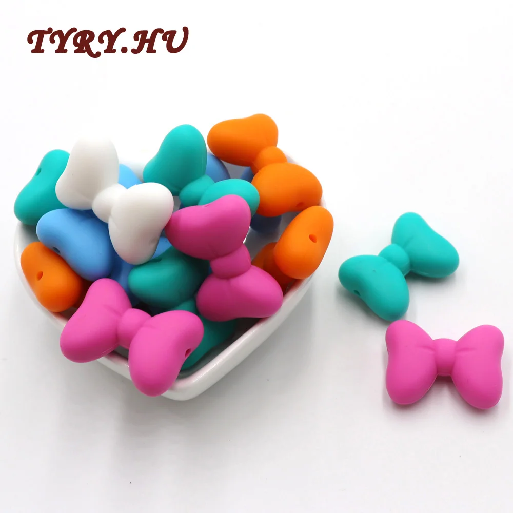 5PCS Bow Tie Silicone Beads Baby Teethers Food Grade Silicone Teether DIY Teething Necklace Jewelry Making Soother Chain
5PCS Bow Tie Silicone Beads Baby Teethers Food Grade Silicone Teether DIY Teething Necklace Jewelry Making Soother Chain
