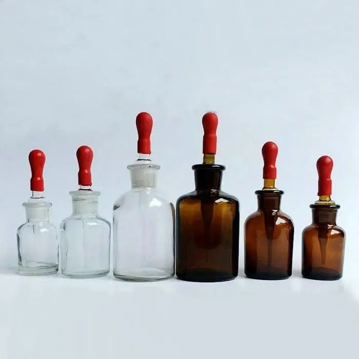 4pcs/lot 30ml 60ml 125ml Transparent Or Brown Glass Dropper Bottle Dropping Reagent Flask Lab Chemistry Container
4pcs/lot 30ml 60ml 125ml Transparent Or Brown Glass Dropper Bottle Dropping Reagent Flask Lab Chemistry Container