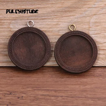 6pcs 20/25mm Inner Size Brown Color Round Wood Cabochon Base Setting Charms Pendant Necklace Findings 8D
6pcs 20/25mm Inner Size Brown Color Round Wood Cabochon Base Setting Charms Pendant Necklace Findings 8D