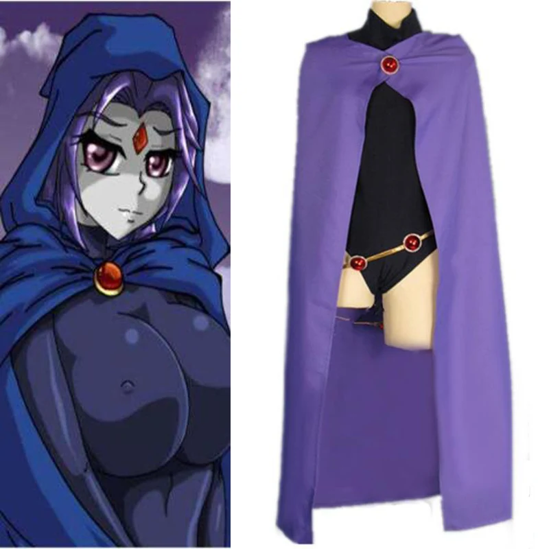 Anime Superhero Teen Titan Raven Cosplay Costume Women Sexy Clothes Halloween Party Cloak Jumpsuit
Anime Superhero Teen Titan Raven Cosplay Costume Women Sexy Clothes Halloween Party Cloak Jumpsuit