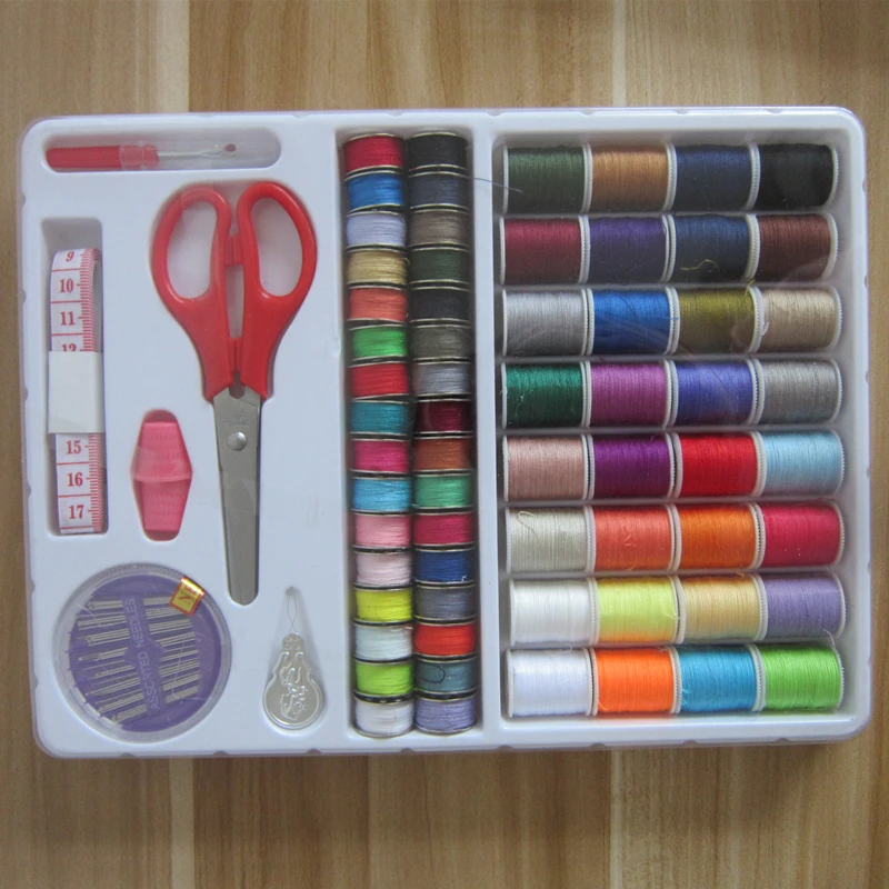 64 Color Polyester Line Box Metal Bobbin Sewing Machine Tools Top & Under Thread Set Travel Portable Sewing Kit
64 Color Polyester Line Box Metal Bobbin Sewing Machine Tools Top & Under Thread Set Travel Portable Sewing Kit