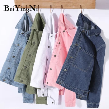 Beiyingni Female Jacket Autumn BF Korean Denim Jackets Women Harajuku Short Coats Woman Single-breasted Pockets Jeans Outwears
Beiyingni Female Jacket Autumn BF Korean Denim Jackets Women Harajuku Short Coats Woman Single-breasted Pockets Jeans Outwears