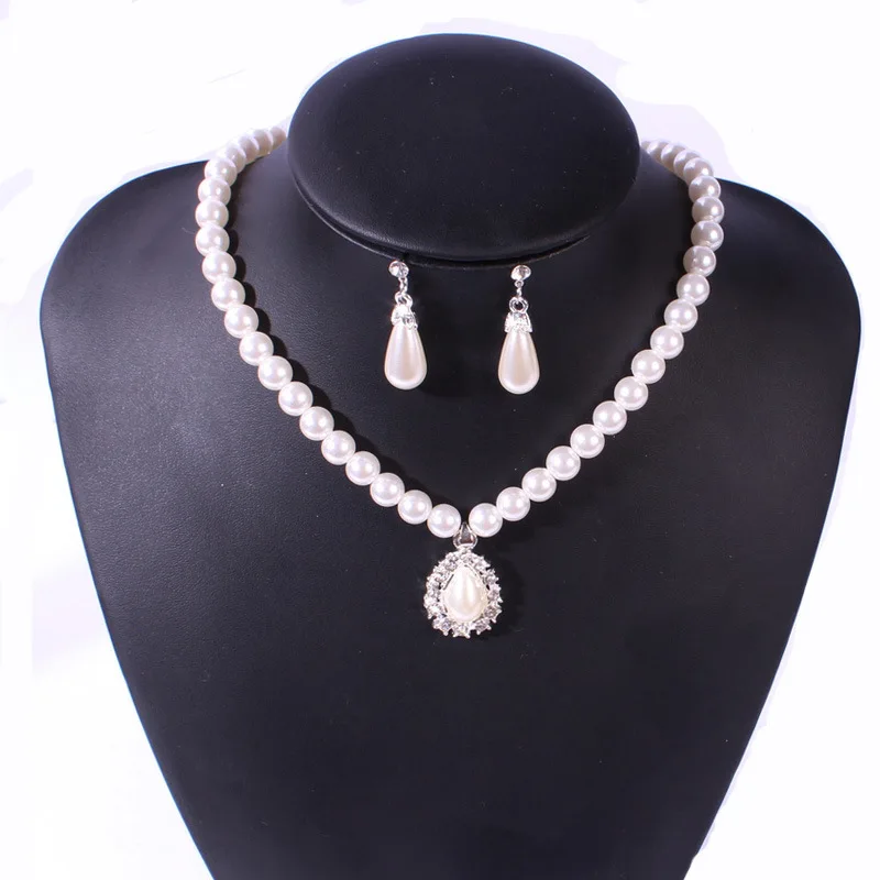 M MISM 1Set Women Imitation Pearl Rhinestone Necklace Girls Bracelet Jewelry Accessories Wedding Party Gifts
M MISM 1Set Women Imitation Pearl Rhinestone Necklace Girls Bracelet Jewelry Accessories Wedding Party Gifts
