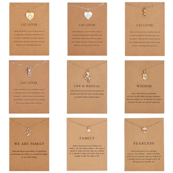 RINHOO Fashion Jewelry Reminders Cat Lover Friendship Heart Charm Necklace For Women Life is magical Wisdom
RINHOO Fashion Jewelry Reminders Cat Lover Friendship Heart Charm Necklace For Women Life is magical Wisdom