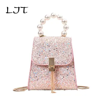 LJT 2019 New Sequins Pearl Shoulder Bag Women Fashion High Quality PU Leather Luxury Designer Handbag Mini Chain Crossbody Bag
LJT 2019 New Sequins Pearl Shoulder Bag Women Fashion High Quality PU Leather Luxury Designer Handbag Mini Chain Crossbody Bag