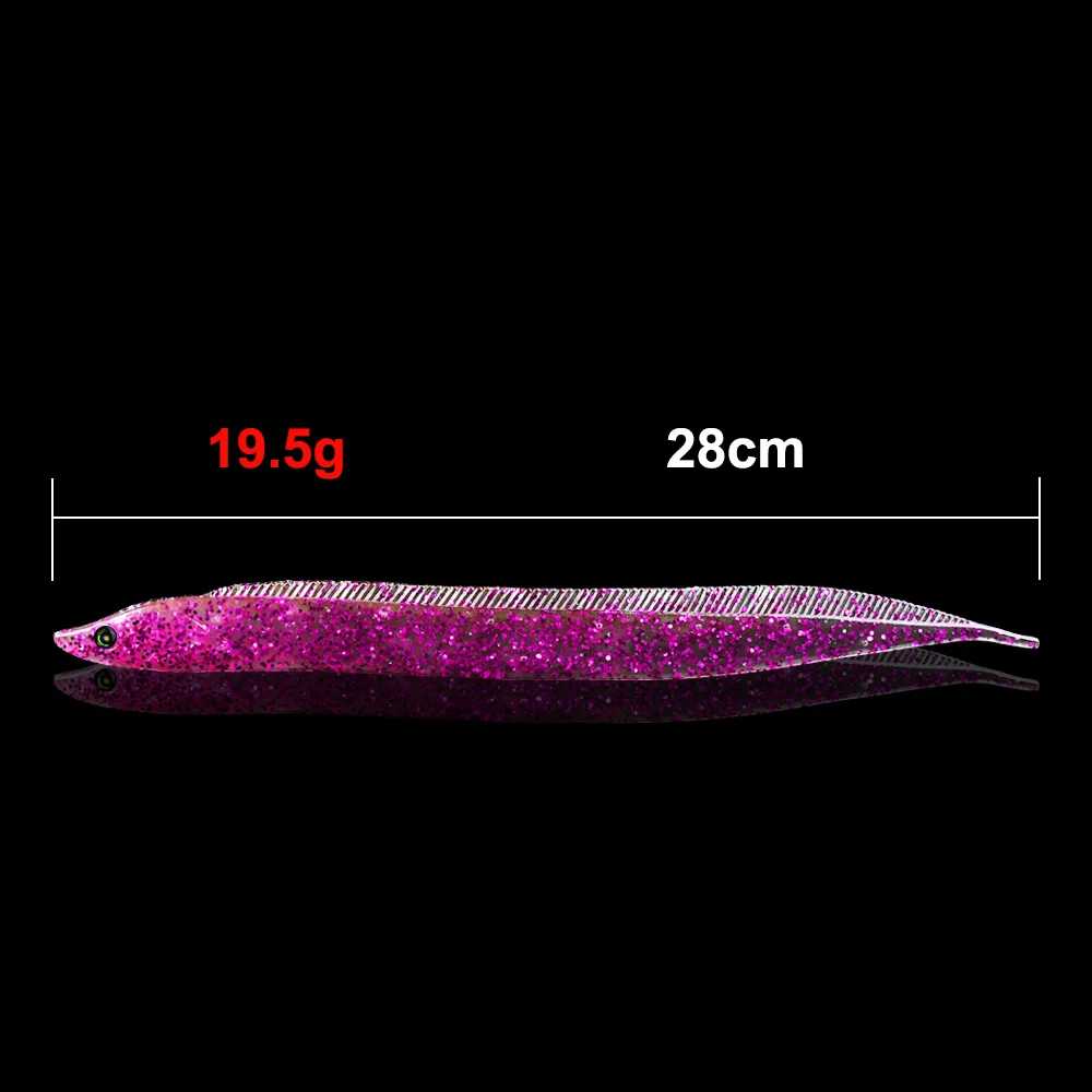 5pc/Lot Jigs Soft Lures Hair Tail soft Baits Handmade Fishing Bait 5 Colors Fishing Lures 28cm/19.5g Ribbon Fish Artificial Bait 2 5pc/Lot Jigs Soft Lures Hair Tail soft Baits Handmade Fishing Bait 5 Colors Fishing Lures 28cm/19.5g Ribbon Fish Artificial Bait 8