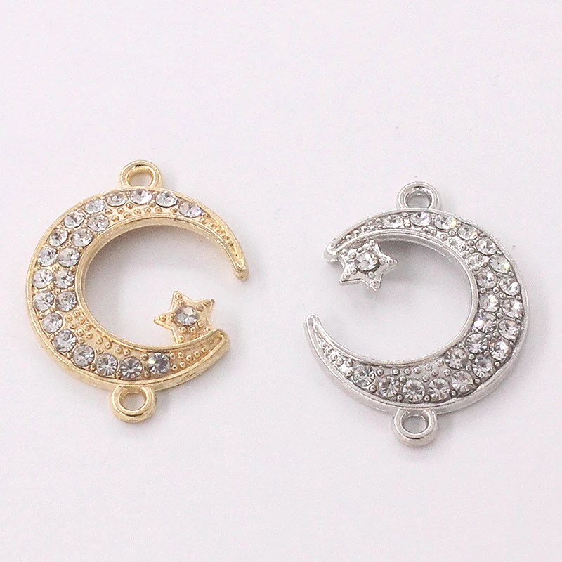 Supplies For Jewelry Cz Rhinestones Allah Muslim Crescent Moon Charm Connector Accessories For Islamic Jewelry DIY Making
Supplies For Jewelry Cz Rhinestones Allah Muslim Crescent Moon Charm Connector Accessories For Islamic Jewelry DIY Making