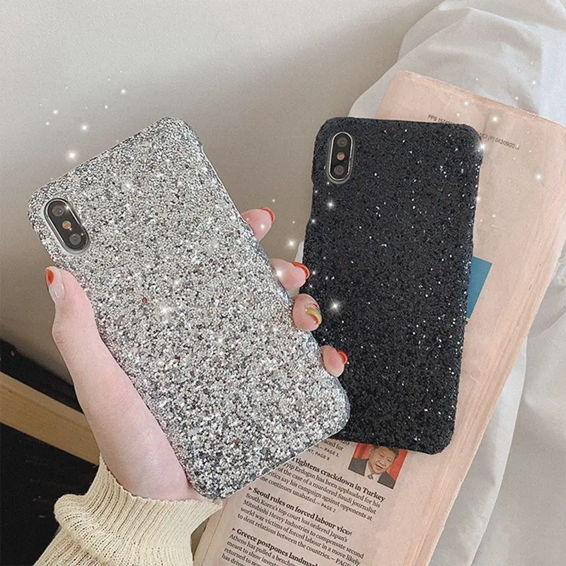 Silver Glittering Phone Case for iphone 6 6s 7 8Plus Luxury Black All-inclusive Cover XS Max XS XR X
Silver Glittering Phone Case for iphone 6 6s 7 8Plus Luxury Black All-inclusive Cover XS Max XS XR X