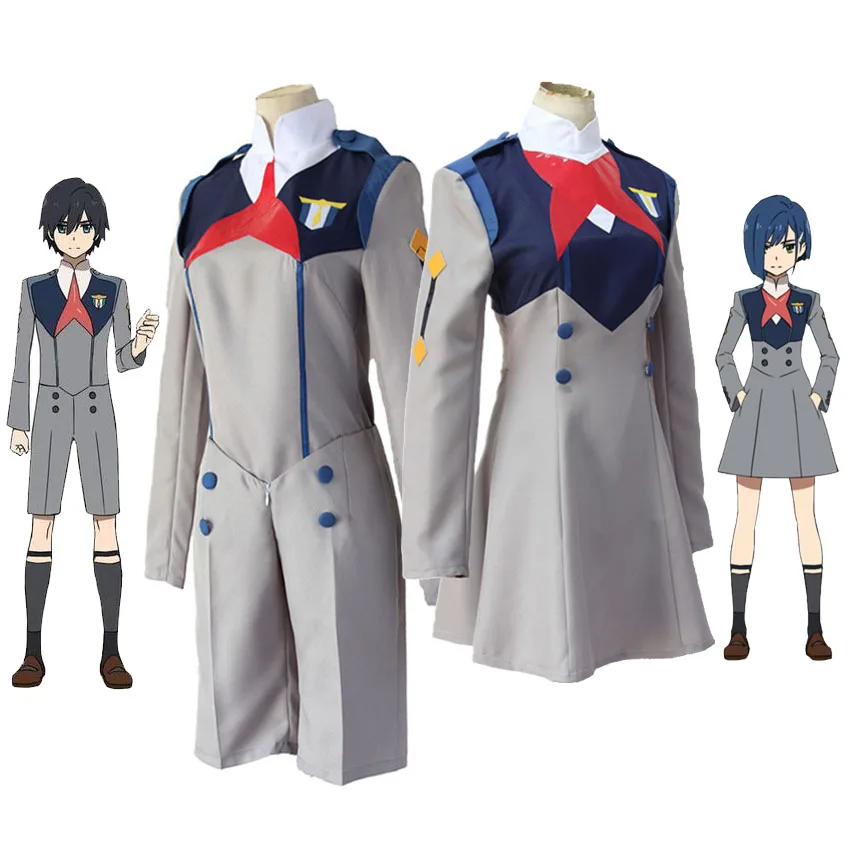 Anime DARLING in the FRANXX Cos HIRO ICHIGO Zero Two MIKU KOKORO School Uniform Cosplay Costume Sets Halloween Suit Outfit
Anime DARLING in the FRANXX Cos HIRO ICHIGO Zero Two MIKU KOKORO School Uniform Cosplay Costume Sets Halloween Suit Outfit
