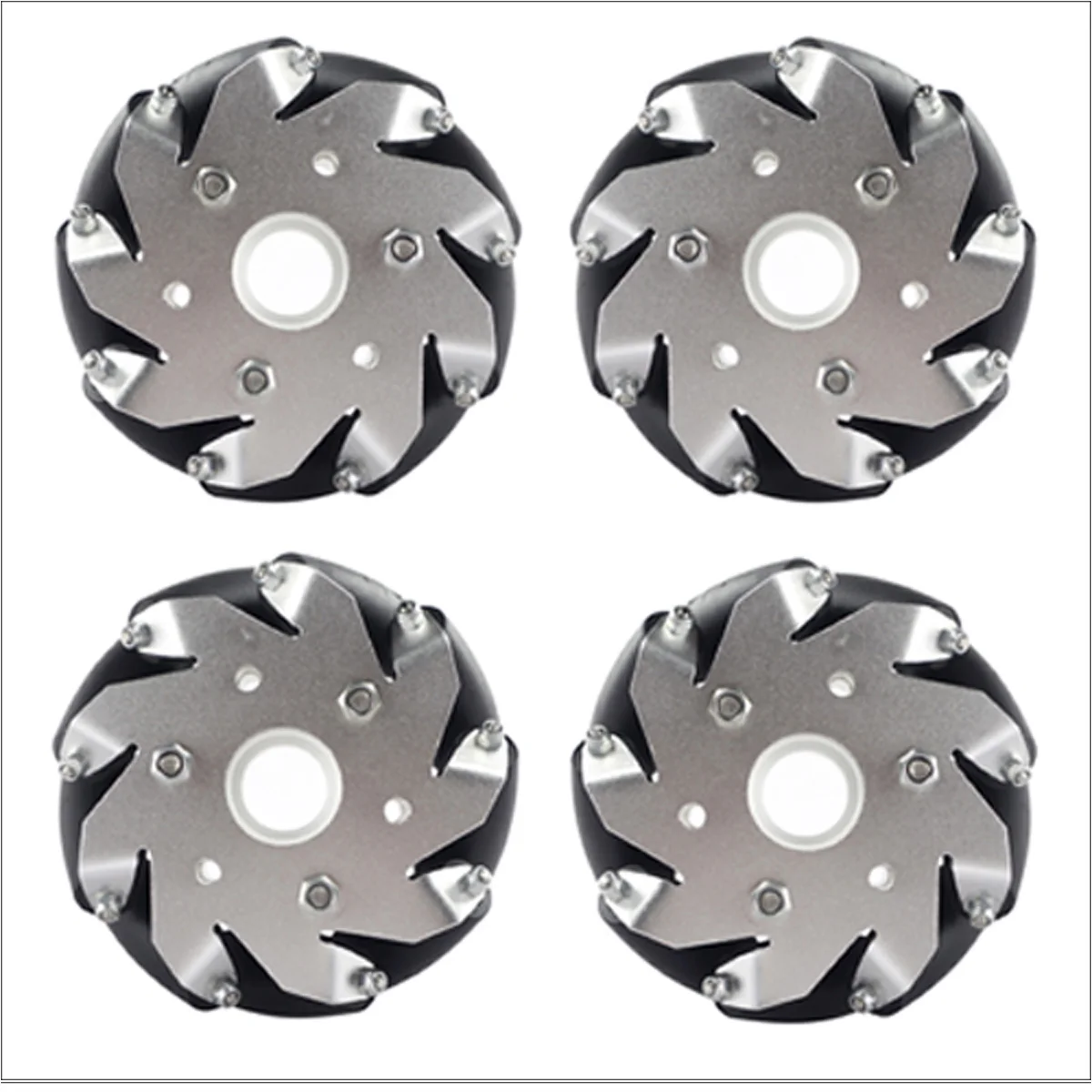 A Set of (4) 4 Inch 100 Mm Gimbal 14162 100mm CMM Wheel Universal Wheel / Omnidirectional Wheel
A Set of (4) 4 Inch 100 Mm Gimbal 14162 100mm CMM Wheel Universal Wheel / Omnidirectional Wheel