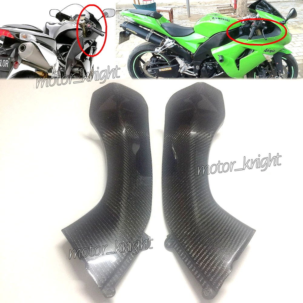 Upper Front Dash Air Intake Cover Carbon Fiber Intake Dash Panels Fairings Fit KAWASAKI Ninja ZX-10R 2006 2007
Upper Front Dash Air Intake Cover Carbon Fiber Intake Dash Panels Fairings Fit KAWASAKI Ninja ZX-10R 2006 2007