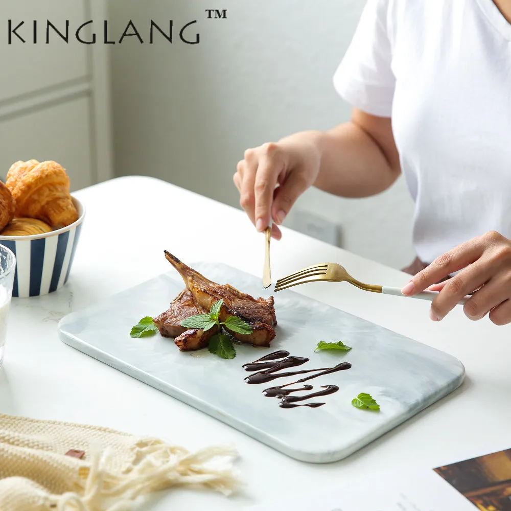 KINGLANG 2 -Sizes Ceramic Porcelain Nordic Style Marbled Baking Plate Tray Sushi Plate Dish Tableware
KINGLANG 2 -Sizes Ceramic Porcelain Nordic Style Marbled Baking Plate Tray Sushi Plate Dish Tableware
