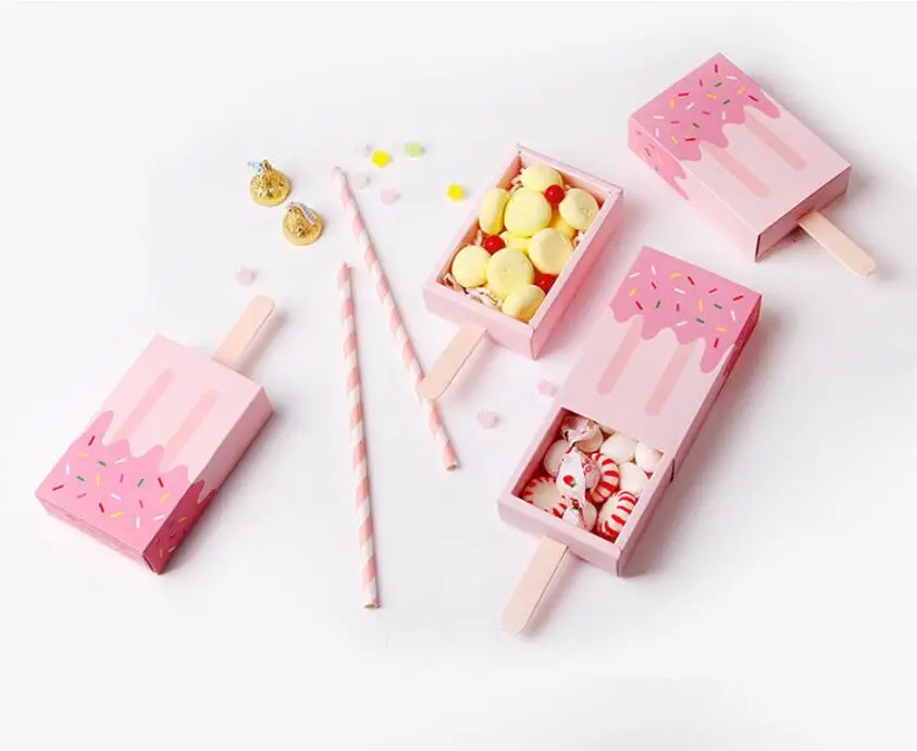 10pcs Cute Ice Cream Style Gift Box Baby shower Birthday Party Candy Box Small Wedding Favor Box Pull-out Tray
10pcs Cute Ice Cream Style Gift Box Baby shower Birthday Party Candy Box Small Wedding Favor Box Pull-out Tray