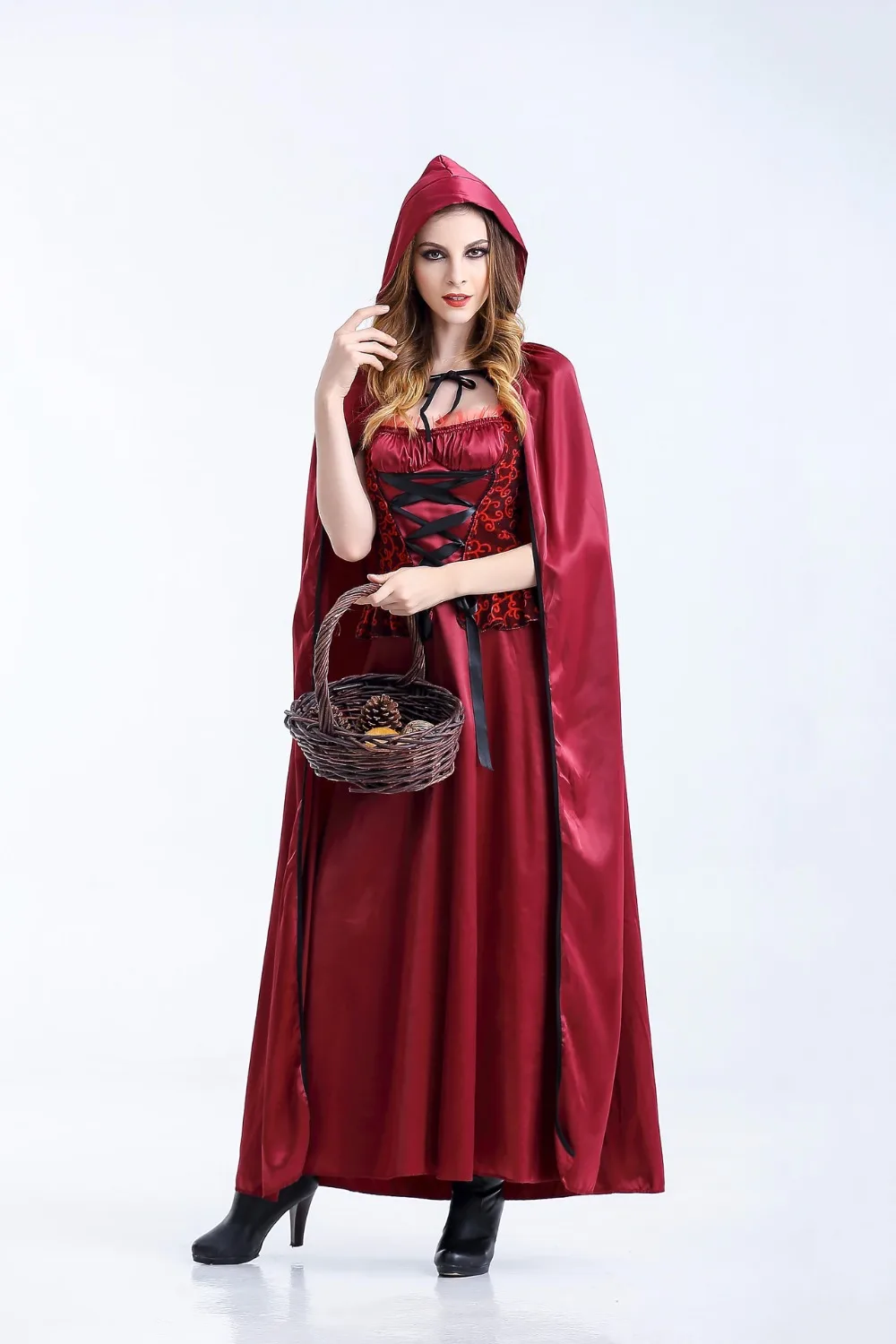 Sexy Little Red Riding Hood Costume Party adult Red Cap cosplay Dress 2017 New clothing Halloween for Women
Sexy Little Red Riding Hood Costume Party adult Red Cap cosplay Dress 2017 New clothing Halloween for Women