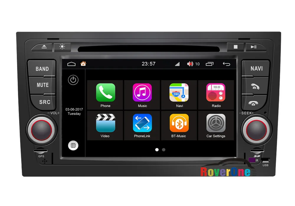 Roverone для Audi A4 S4 RS4 гонки Seat EXEO android авторадио Car GPS ГЛОНАСС медиа Центральный