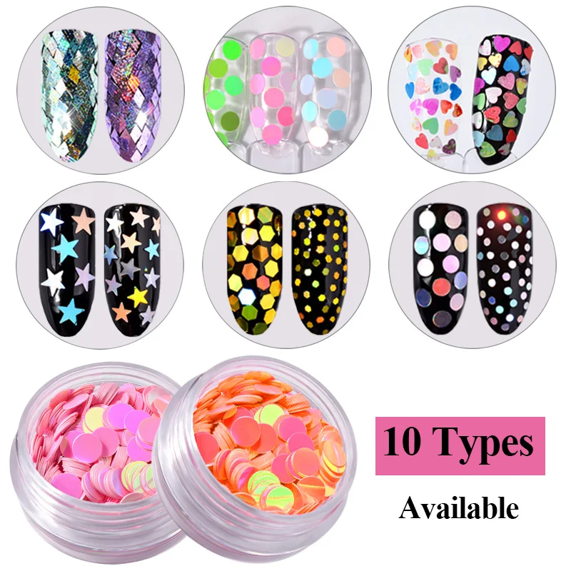 6 Colors/Set Nail Glitter Tips Sequins Ultrathin Colorful 3D Nail Art Manicure Decorations 10 Set Available
6 Colors/Set Nail Glitter Tips Sequins Ultrathin Colorful 3D Nail Art Manicure Decorations 10 Set Available