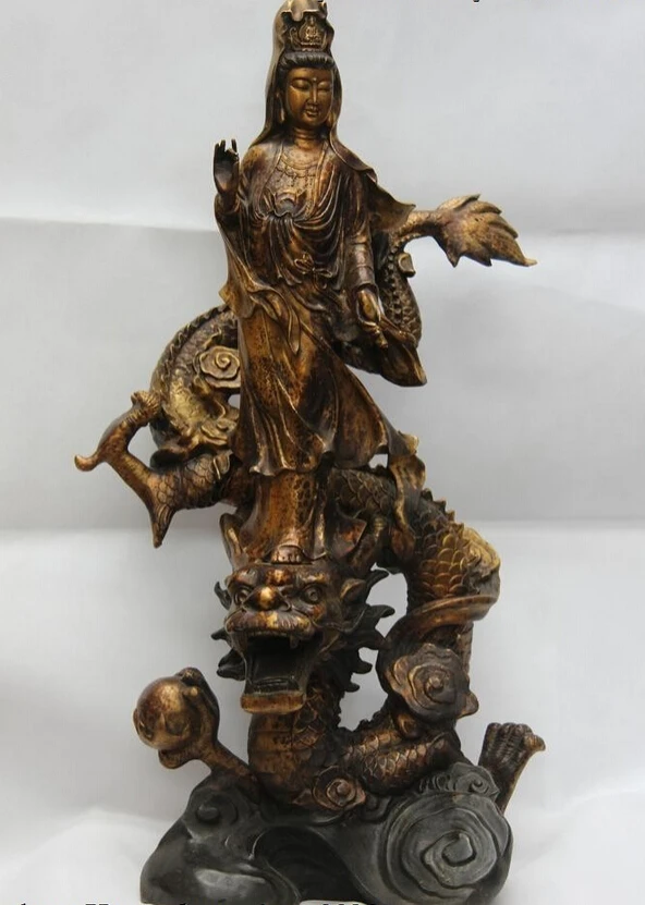 Collectible bronze lion statue S1141 26 Buddhism Copper Bronze Station dragon Guan Yin Kwan-yin Boddhisattva Buddha (B0328)
Collectible bronze lion statue S1141 26 Buddhism Copper Bronze Station dragon Guan Yin Kwan-yin Boddhisattva Buddha (B0328)