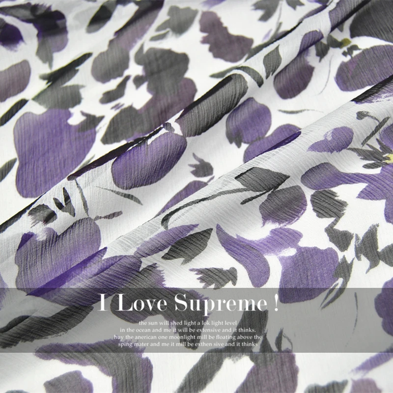 LEO&LIN Purple light gray bottom 100% silk Shun Yu wrinkle Baotou georgette spring and summer dress fabric (1 meter)
LEO&LIN Purple light gray bottom 100% silk Shun Yu wrinkle Baotou georgette spring and summer dress fabric (1 meter)