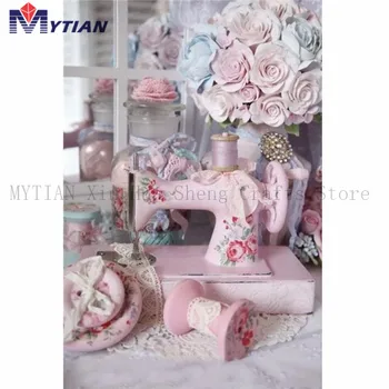 MYTIAN 5D DIY Diamond Painting Shabby Chic Sewing Machine Pink Flowers,Diamond Embroidery Art Kit Full Drill Mosaic Wall Sticker
MYTIAN 5D DIY Diamond Painting Shabby Chic Sewing Machine Pink Flowers,Diamond Embroidery Art Kit Full Drill Mosaic Wall Sticker