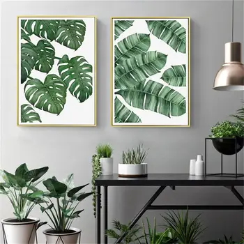 Modern Posters And Print Wall Art Canvas Painting Green Wall Plant Leaf Pictures For Living Room Wall Nordic Decoration No Frame
Modern Posters And Print Wall Art Canvas Painting Green Wall Plant Leaf Pictures For Living Room Wall Nordic Decoration No Frame