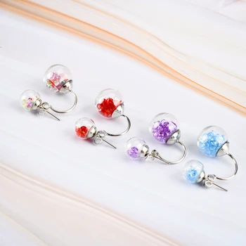 Hollow Glass Ball Earrings For Women Fasion Jewelries DIY Gift Stud Earring For Girls Wholesale Dropshipping #IZ431
Hollow Glass Ball Earrings For Women Fasion Jewelries DIY Gift Stud Earring For Girls Wholesale Dropshipping #IZ431