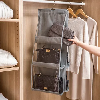 Double Side Handbag Organizers Wardrobe Hanging Storage Bag Japanese Style Fabric Dust-proof Wall Door Hanging Organizar 1PC
Double Side Handbag Organizers Wardrobe Hanging Storage Bag Japanese Style Fabric Dust-proof Wall Door Hanging Organizar 1PC