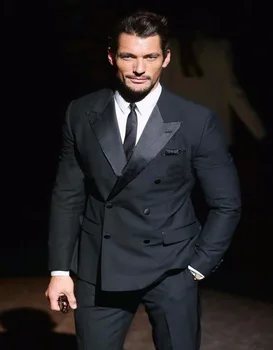 2016 Cheap New Arrival Black Gold Double Breasted Peak Lapel Tuxedo Mens Rhinestone Suits Wedding Men Suit Jacket+Pants+Tie
2016 Cheap New Arrival Black Gold Double Breasted Peak Lapel Tuxedo Mens Rhinestone Suits Wedding Men Suit Jacket+Pants+Tie