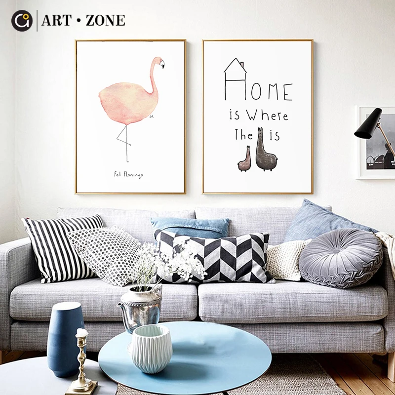 ART ZONE Flamingo Fox Unicorn Canvas Painting Nordic Minimalism Animal Wall Art Print Poster Dining Room Kitchen Kids Room Decor
ART ZONE Flamingo Fox Unicorn Canvas Painting Nordic Minimalism Animal Wall Art Print Poster Dining Room Kitchen Kids Room Decor