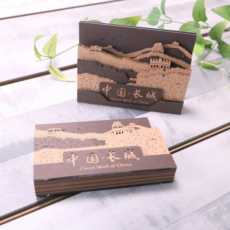 3D Laser Cut China The Great Wall Model Paper Marker Memo Pad Sticky Note Bookmark Stationery Business Mysterious Christmas Gift
3D Laser Cut China The Great Wall Model Paper Marker Memo Pad Sticky Note Bookmark Stationery Business Mysterious Christmas Gift