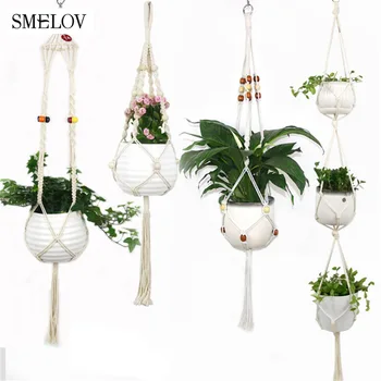 90/100/165cm Plant Hanger Rope Braided Craft Pot Holder Knotted Macrame Hanging Planter Basket Balcony Decoration Wall Art
90/100/165cm Plant Hanger Rope Braided Craft Pot Holder Knotted Macrame Hanging Planter Basket Balcony Decoration Wall Art