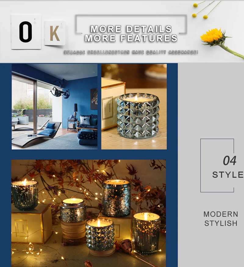 Candle jars (6)