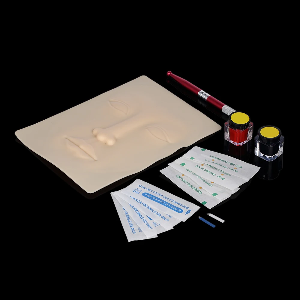 Professional 3D Permanent Eyebrow Tattoo Practice Kit Microblading Manual Eyebrow Pen Needle Pigment Ink Practise Skin Tool Set
Professional 3D Permanent Eyebrow Tattoo Practice Kit Microblading Manual Eyebrow Pen Needle Pigment Ink Practise Skin Tool Set