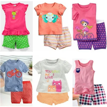 Hooyi Baby Girls Outfits 100% Cotton Summer Short Sleeve Kids Tee Shirts Shorts Pants 2 3 4 5 6 7 Year Girl's Pajamas Sleepwear
Hooyi Baby Girls Outfits 100% Cotton Summer Short Sleeve Kids Tee Shirts Shorts Pants 2 3 4 5 6 7 Year Girl's Pajamas Sleepwear