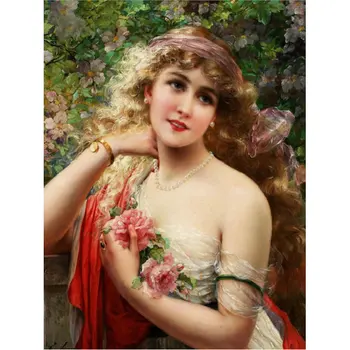 Diy Diamond painting cross stitch kits full square rhinestones mosaic woman portrait 5d diamond embroidery picture home decor
Diy Diamond painting cross stitch kits full square rhinestones mosaic woman portrait 5d diamond embroidery picture home decor