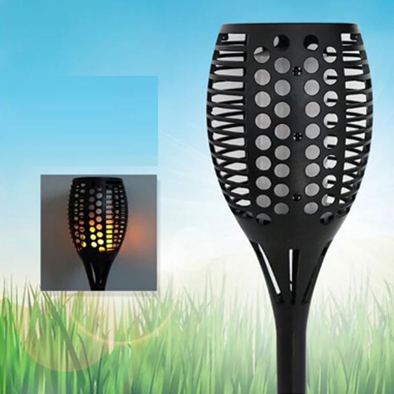 96 LEDs Outdoor LED Solar Lights For Garden Decoration Flame Flickering Solar Lamps For Garden Waterproof Outdoor Lighting IP65 (3)