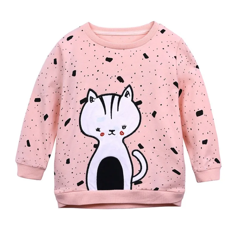 Baby Girls Sweatshirts Winter Spring Autumn Child hoodies Cats long sleeves sweater kids T-shirt clothes 2018 new one 
Baby Girls Sweatshirts Winter Spring Autumn Child hoodies Cats long sleeves sweater kids T-shirt clothes 2018 new one