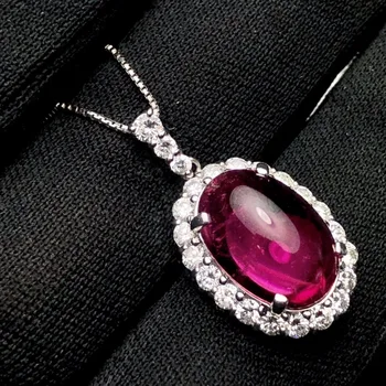 Fine Jewelry Real Pt900 Platinum Gold 100% Natural Rubi Tourmaline 5.93ct Female Diamond Gemstones Diamonds Pendants Necklaces
Fine Jewelry Real Pt900 Platinum Gold 100% Natural Rubi Tourmaline 5.93ct Female Diamond Gemstones Diamonds Pendants Necklaces