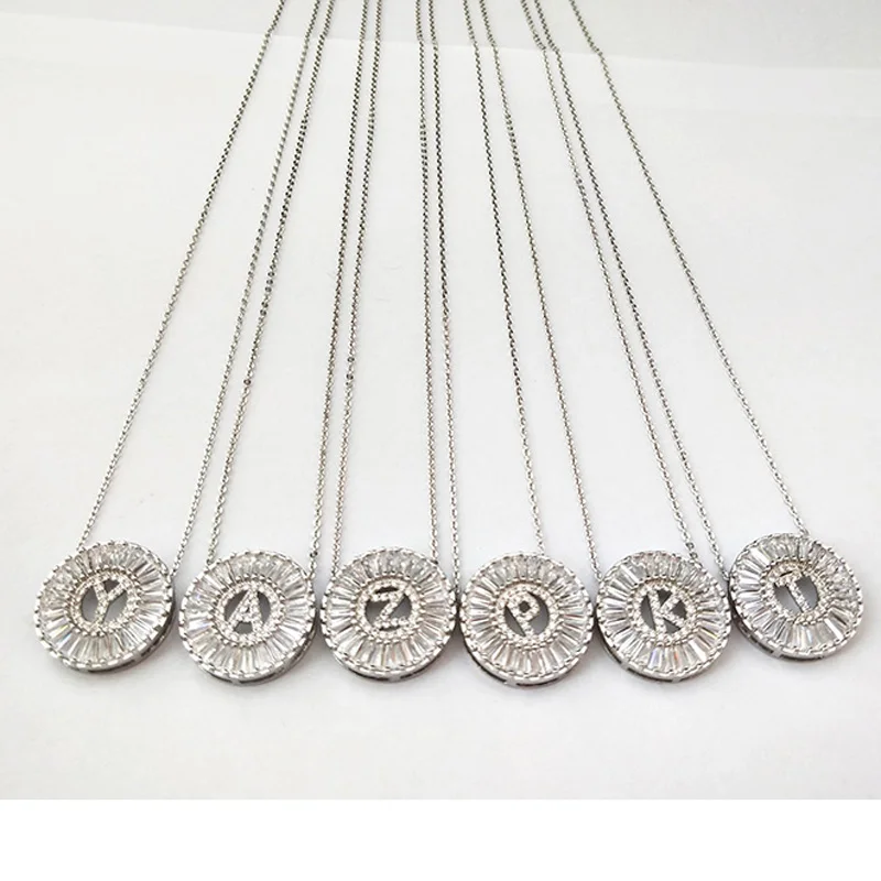 5Pcs New Design jewelry silver Color micro pave Cubic Zircon cz crystal Alphabet Letter pendants necklace NK430
5Pcs New Design jewelry silver Color micro pave Cubic Zircon cz crystal Alphabet Letter pendants necklace NK430