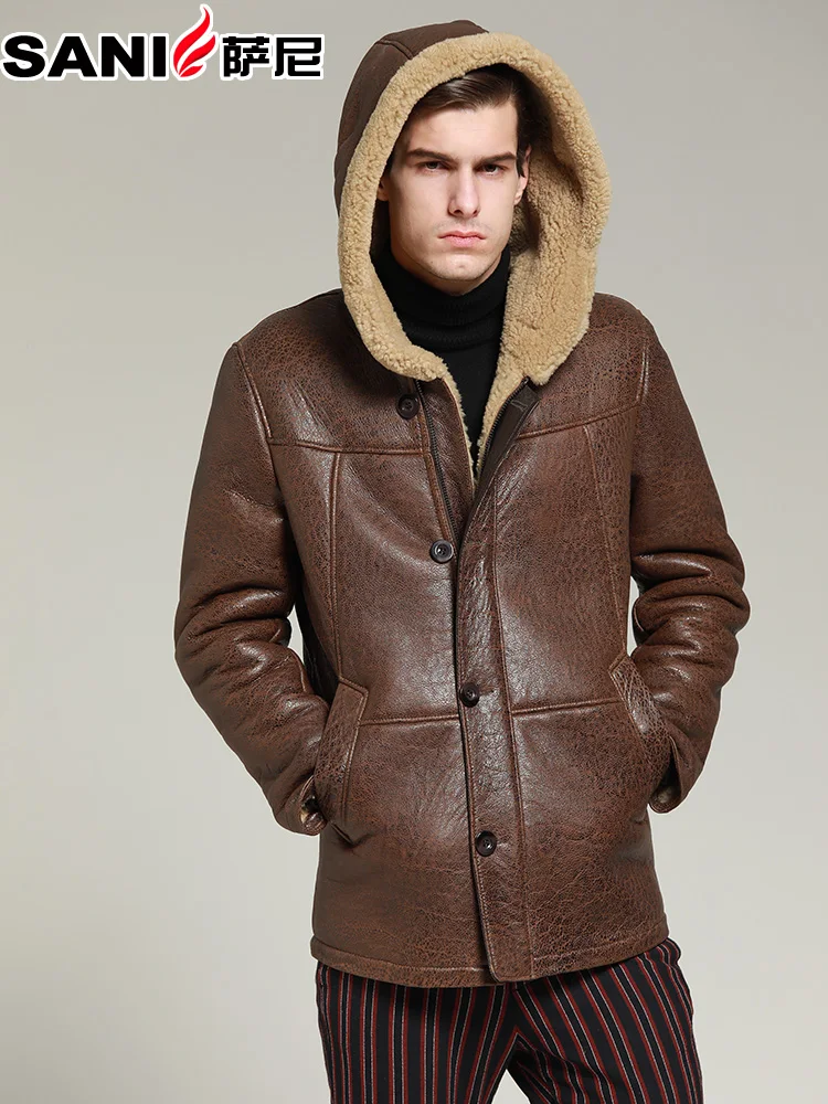 Genuine leather jacket men sheepskin coat coldproof winter thick natural fur coats outerwear hooded fur collar man fur jackets
Genuine leather jacket men sheepskin coat coldproof winter thick natural fur coats outerwear hooded fur collar man fur jackets