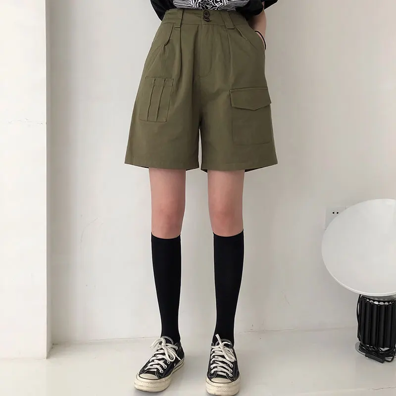2 colors SML summer High Waist Shorts Feminino safari style solid color boyfriend style casual Short womens (X556)
2 colors SML summer High Waist Shorts Feminino safari style solid color boyfriend style casual Short womens (X556)