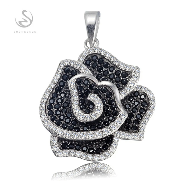 Eulonvan 925 sterling silver Jewelry & Accessories Noble Generous women pendants charms White and Black Cubic Zirconia S-3791
Eulonvan 925 sterling silver Jewelry & Accessories Noble Generous women pendants charms White and Black Cubic Zirconia S-3791