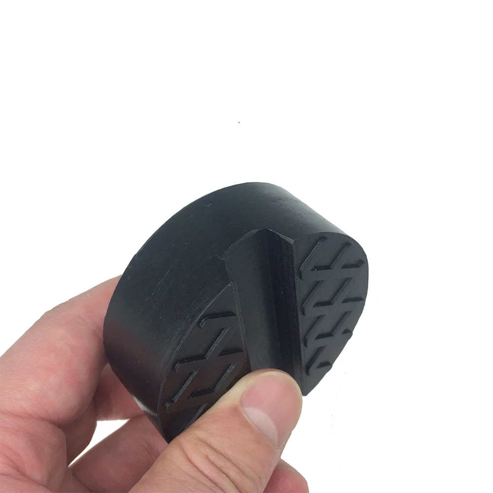 6.5cm Car Jack Pad Rubber Disc Pad Auto Vehicle Weld Jacking Lifting Disk Frame Protector Rail Floor Slotted Car Jack Guard Tool
