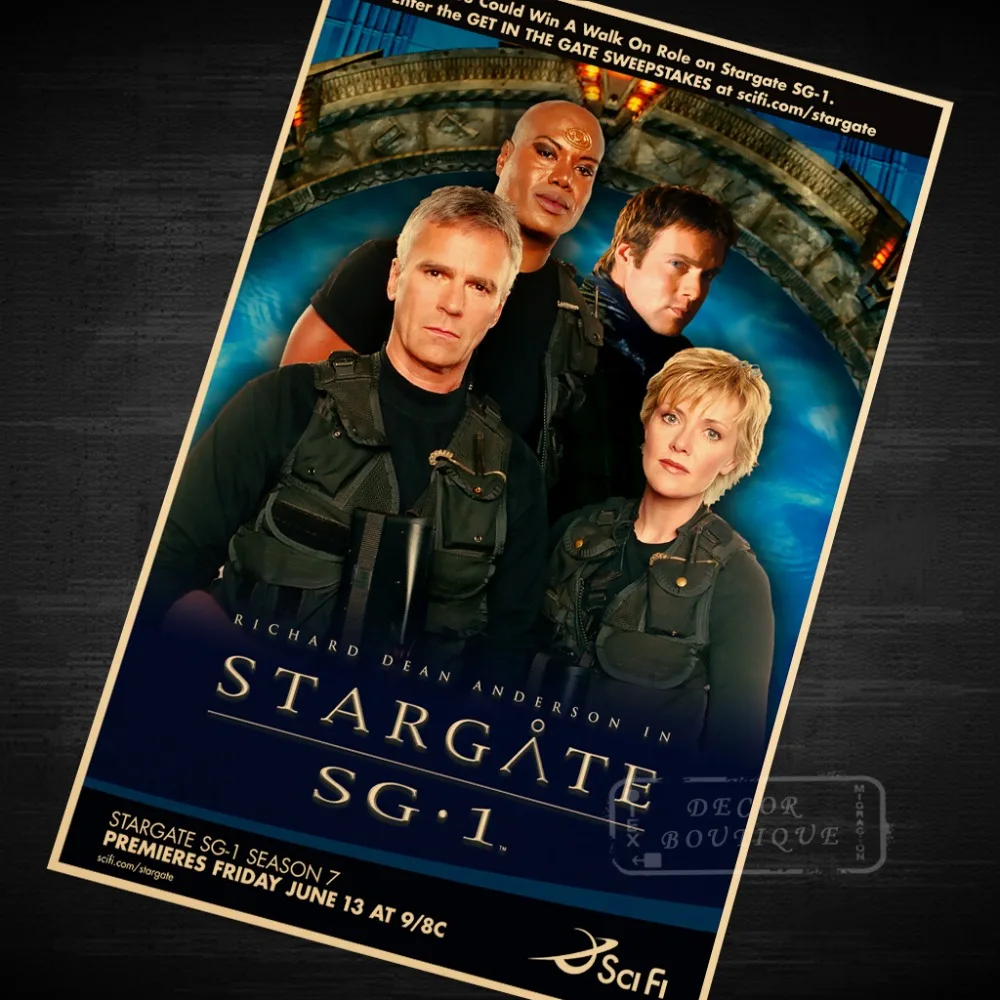 Stargate SG-1 US 90s TV Shows Vintage Retro Poster Decorative DIY Wall Canvas Painting Stickers Home Posters Bar Art Decor Gift
Stargate SG-1 US 90s TV Shows Vintage Retro Poster Decorative DIY Wall Canvas Painting Stickers Home Posters Bar Art Decor Gift