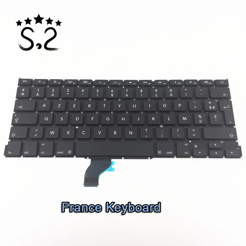 OLPAY New A1502 France/German/Italy/Spain/Russia/Korea/US/UK Keyboard for Macbook Pro Retina 13.3 inch keyboard 2013-2015 year
OLPAY New A1502 France/German/Italy/Spain/Russia/Korea/US/UK Keyboard for Macbook Pro Retina 13.3 inch keyboard 2013-2015 year